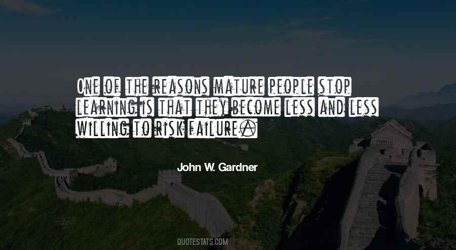 Risk Of Failure Quotes #1782461