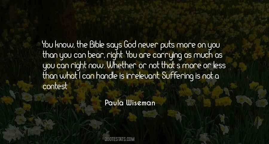 Bible Suffering Quotes #354658