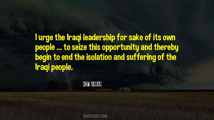 Leadership Opportunity Quotes #964629