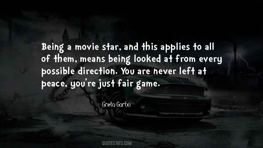 Quotes About Being A Movie Star #654846