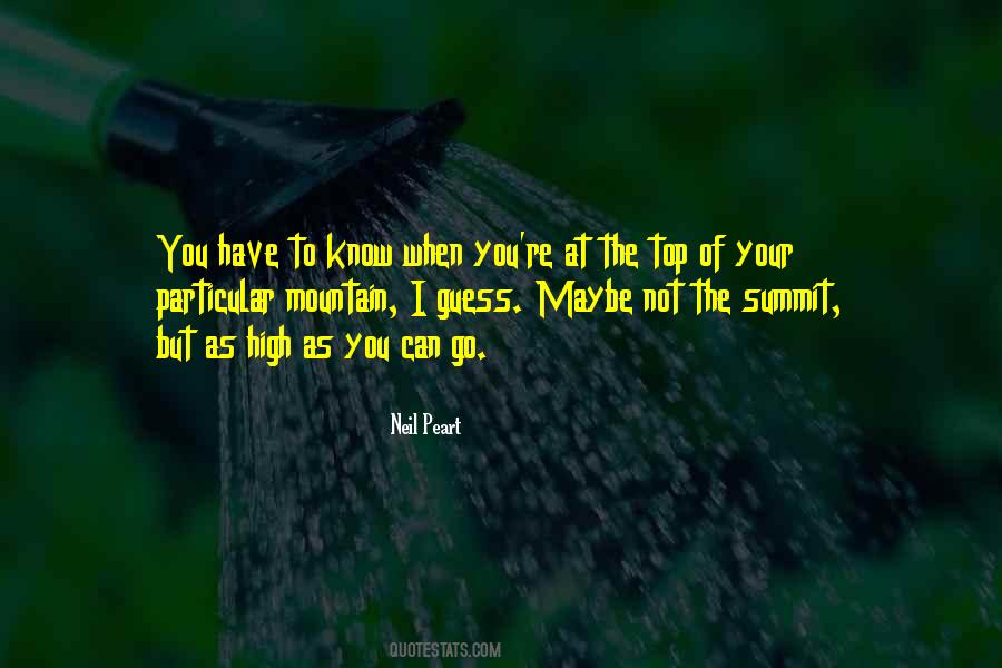 Quotes About The Top Of The Mountain #906752