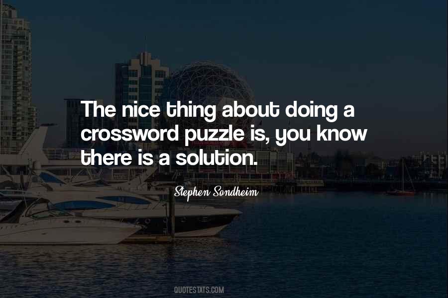Crossword Puzzle With Quotes #213115