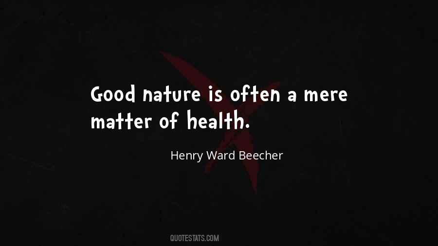 Nature Health Quotes #895374