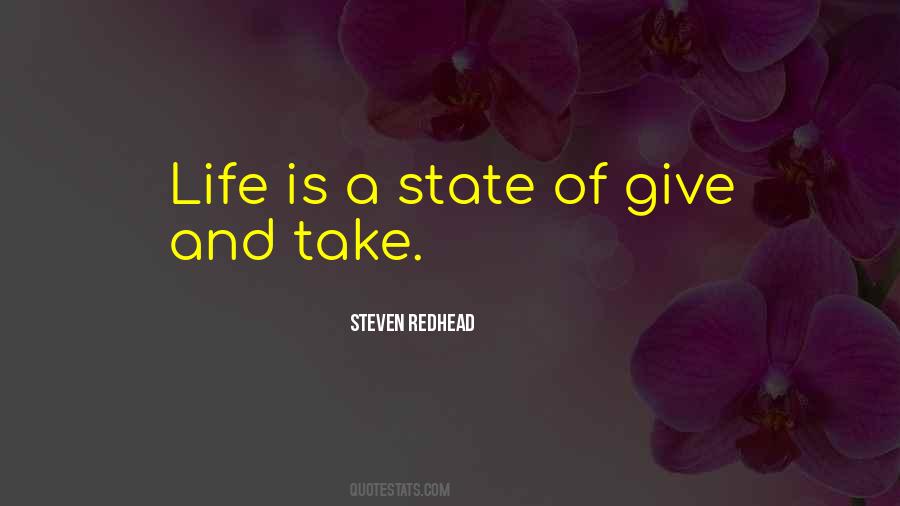 Give And Take Life Quotes #391528