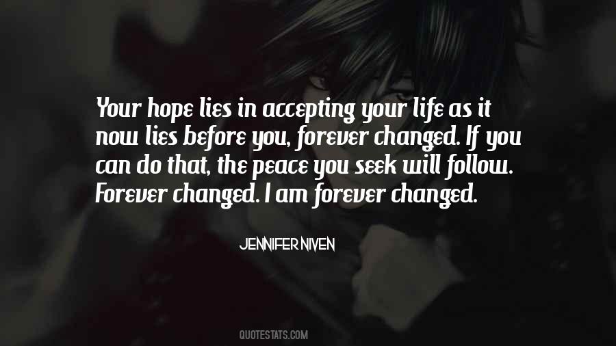 Life Changed Forever Quotes #941415