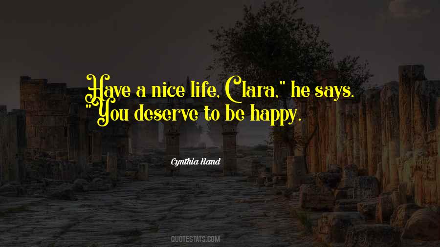 Not Deserve To Be Happy Quotes #977505
