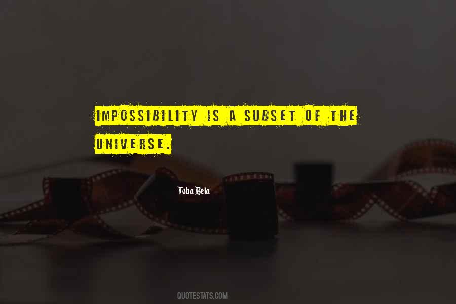Quotes About Impossiblity #926995