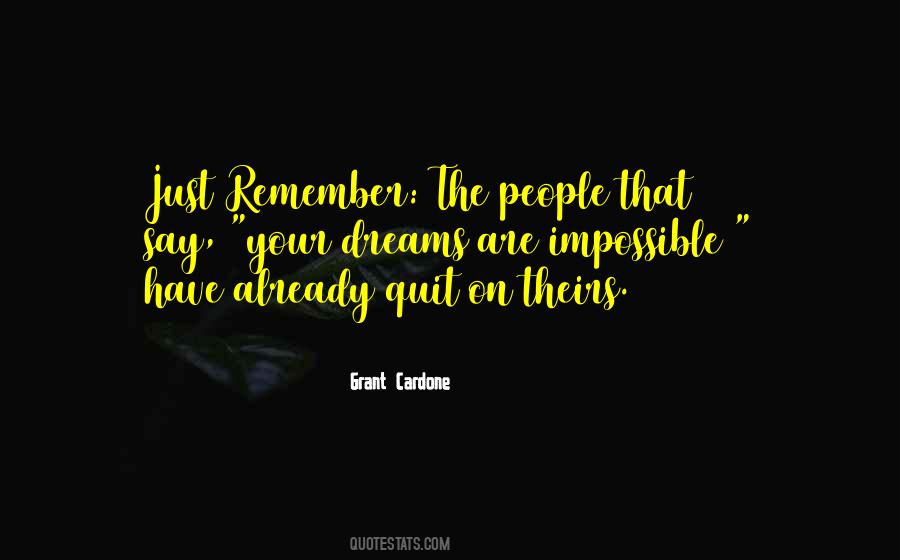 Quotes About Impossible People #168726