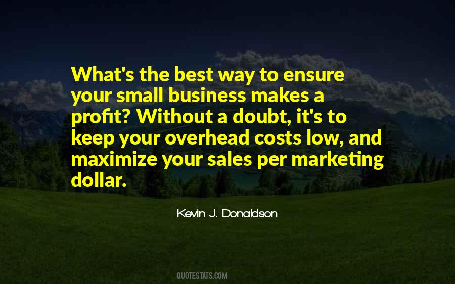 Small Profit Quotes #1218276