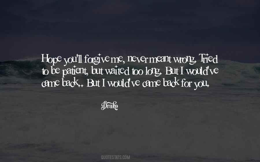 I Would Forgive Quotes #1874474