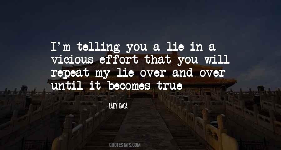 Lies Telling Quotes #1417257