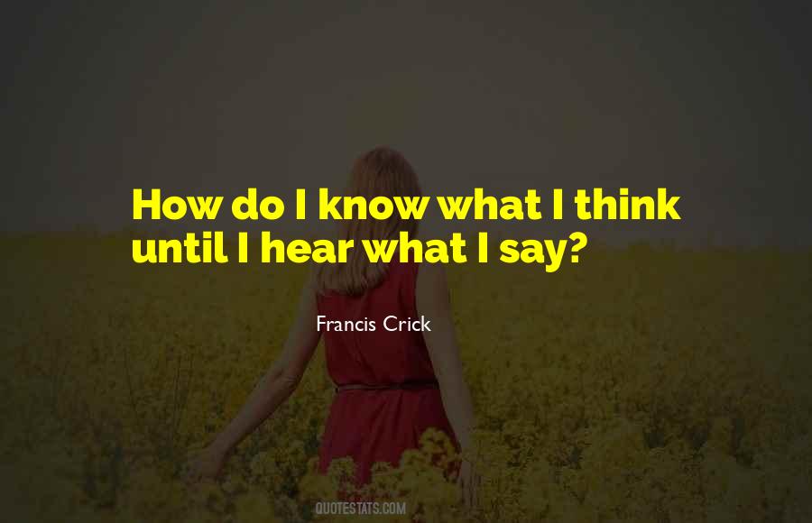 How Do I Know Quotes #674017