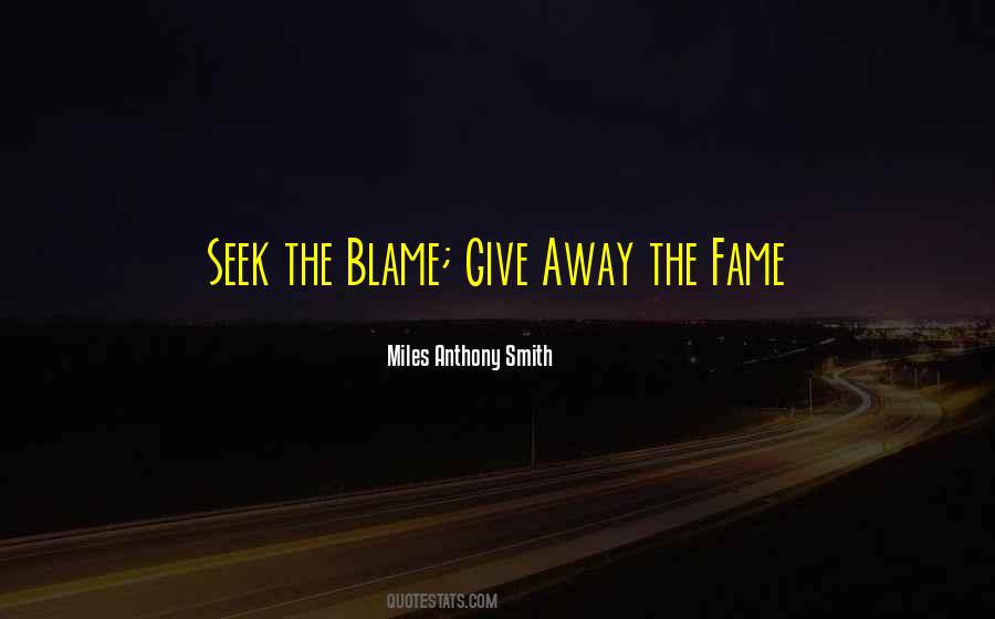 Leadership Blame Quotes #1738010