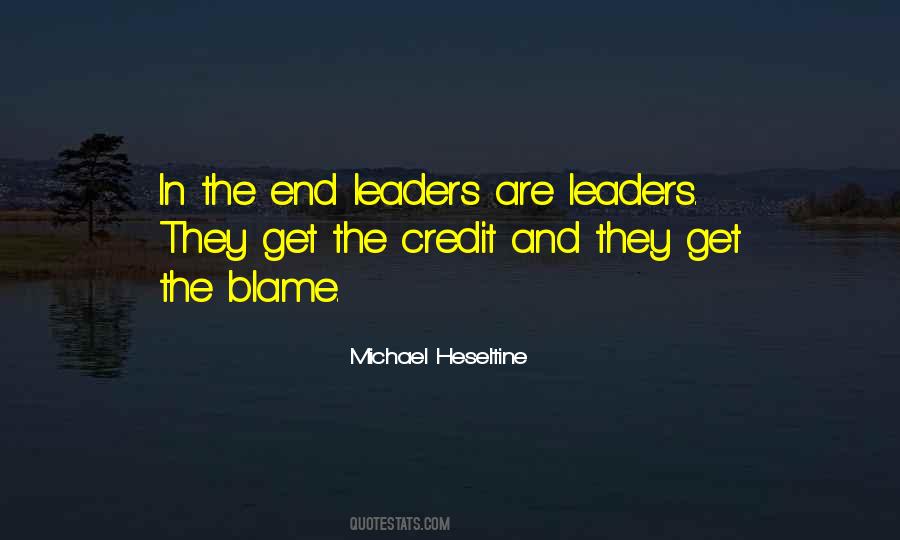 Leadership Blame Quotes #856596