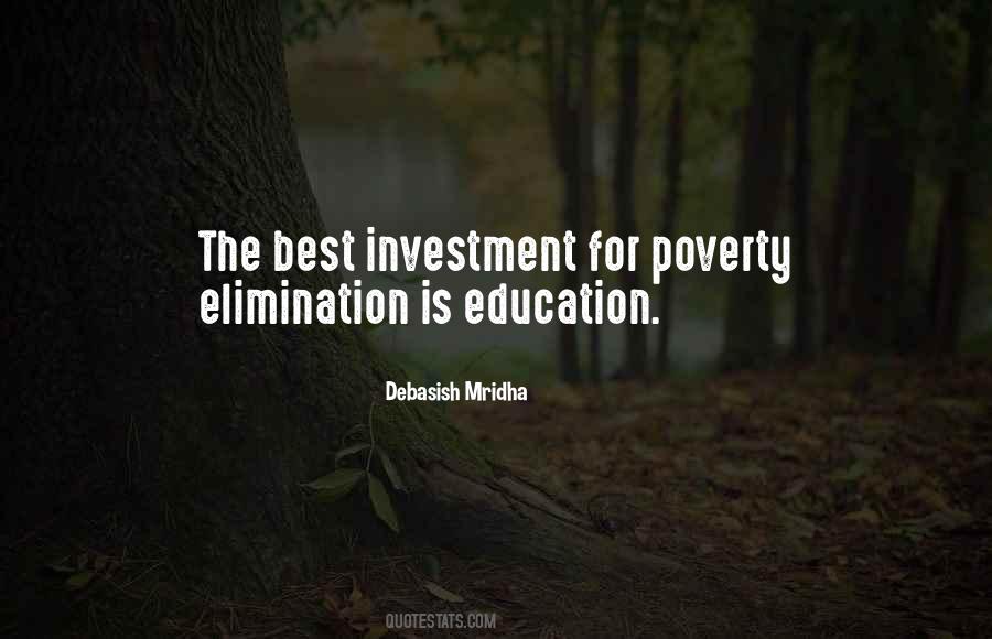 Eliminate Poverty Quotes #1328204