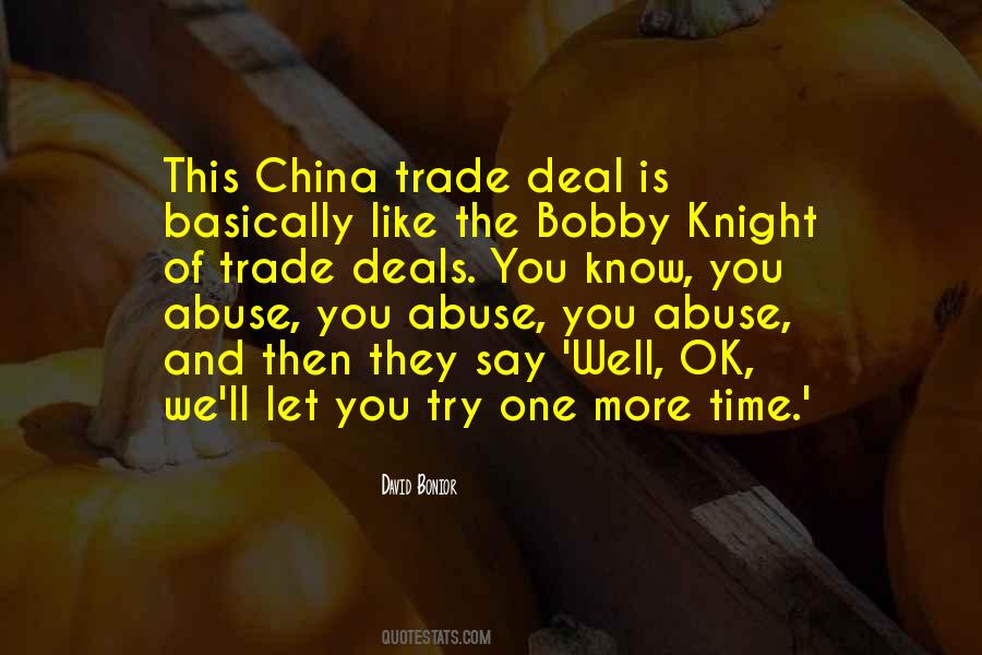 Trade Deal Quotes #700025