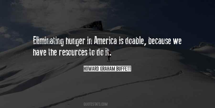 Eliminating Hunger Quotes #60645