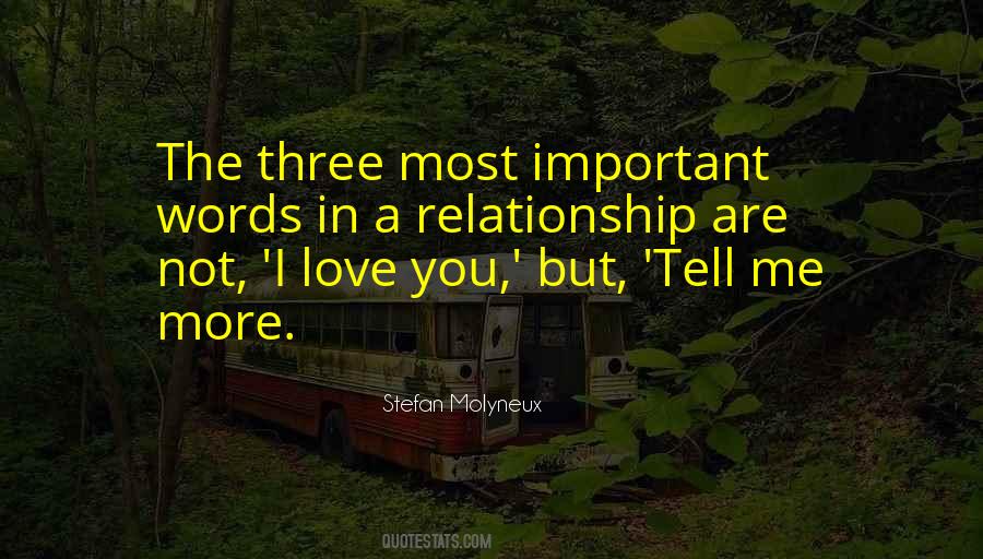 Quotes About Important Relationships #681981