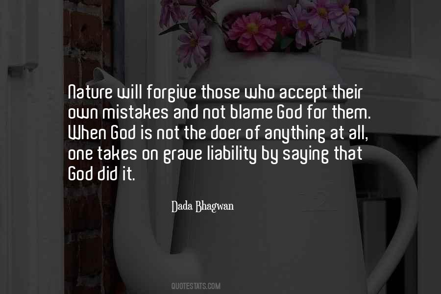 Accept Your Own Mistakes Quotes #223572