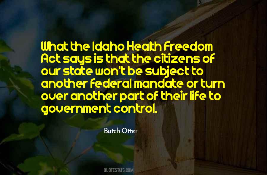 Health Freedom Quotes #901400