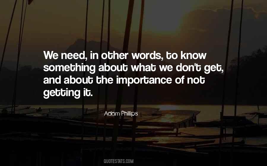 Quotes About Importance Of Words #1045902