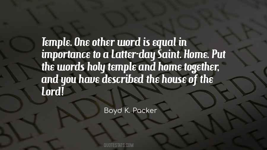 Quotes About Importance Of Words #1527794