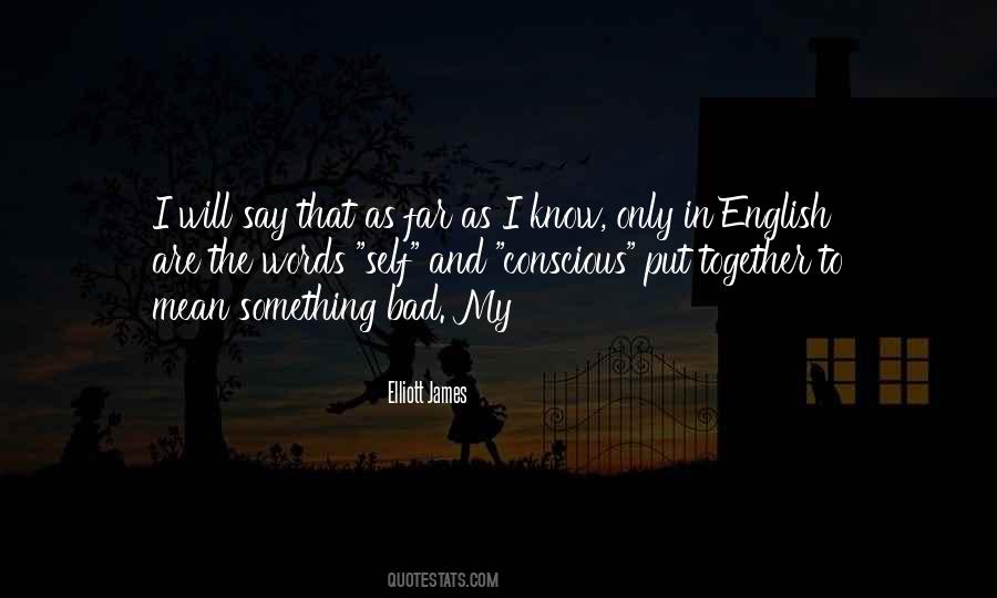 Bad English Quotes #356975