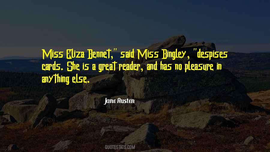 Eliza Bennet Quotes #965124