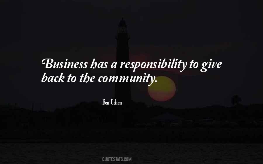 Community Responsibility Quotes #1792232