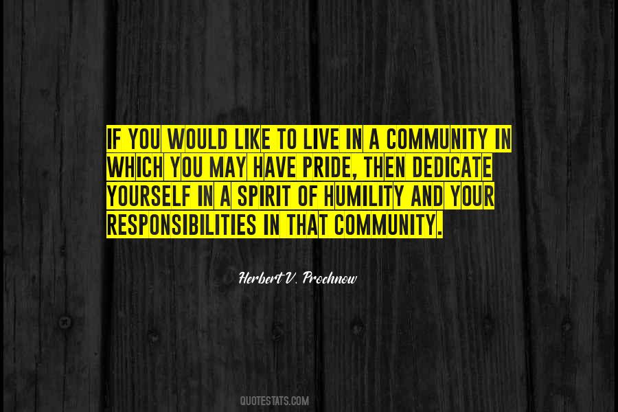 Community Responsibility Quotes #705241