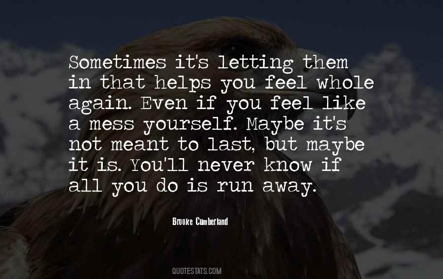 Sometimes You Feel Like Quotes #764908