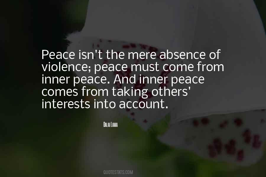 Peace Violence Quotes #1141697