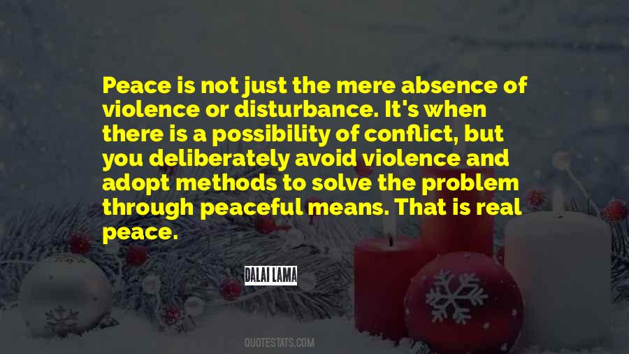 Peace Violence Quotes #1611048