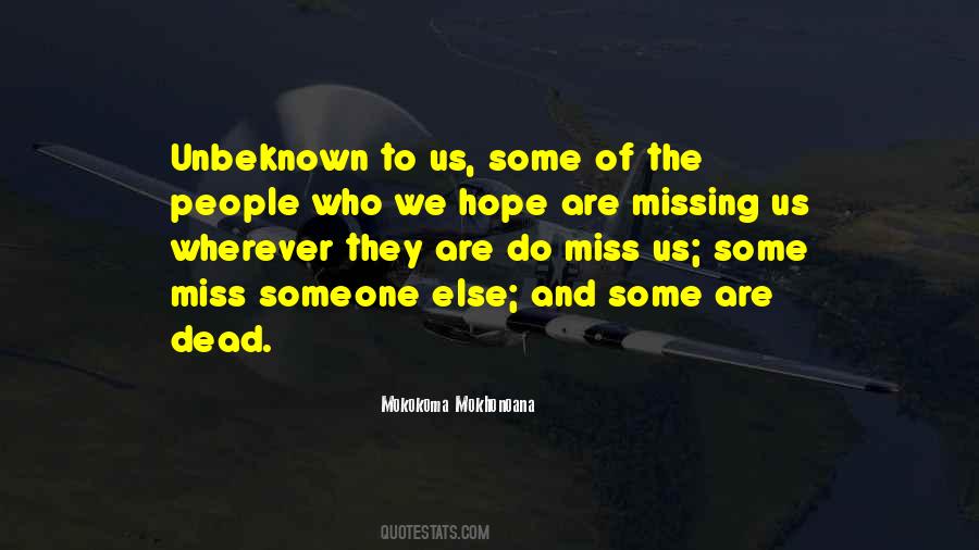 Missing Us Quotes #1497989