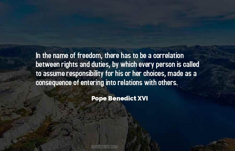 Freedom Responsibility Quotes #609255