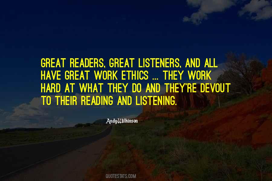 Great Work Ethics Quotes #1545305