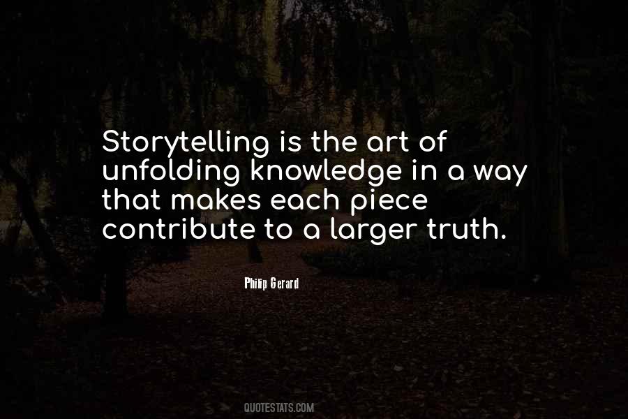 Art Of Storytelling Quotes #179807