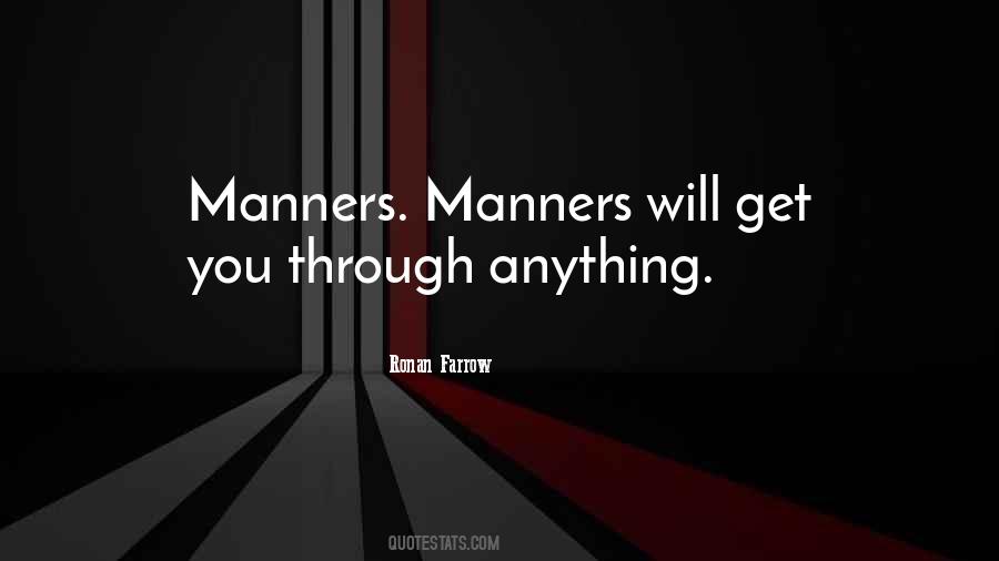 Best Manners Quotes #81950