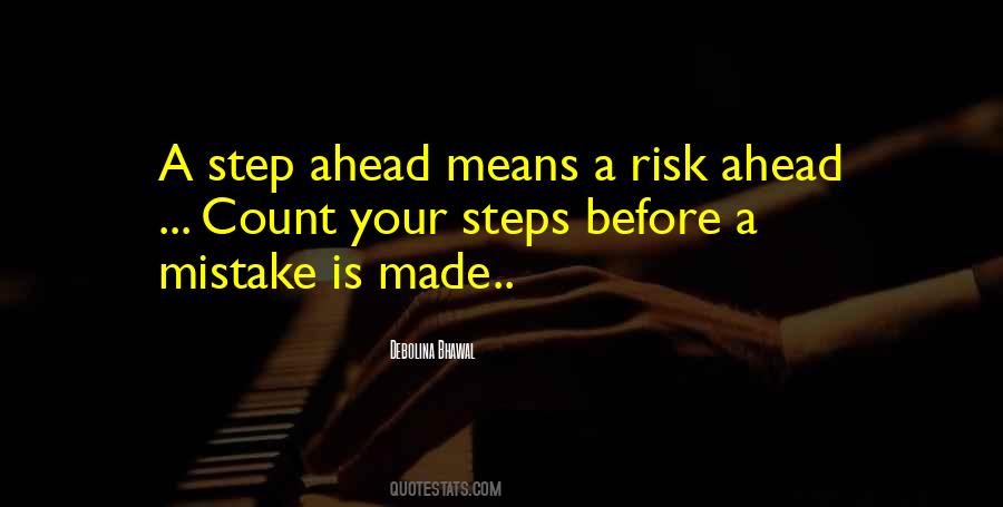 Steps Ahead Quotes #1361200