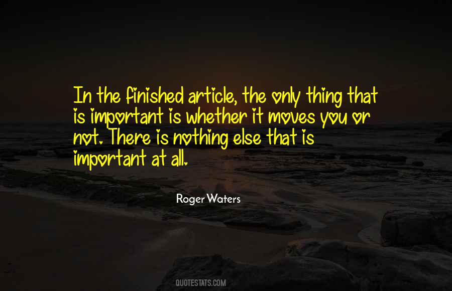 Not At All Important Quotes #1800835