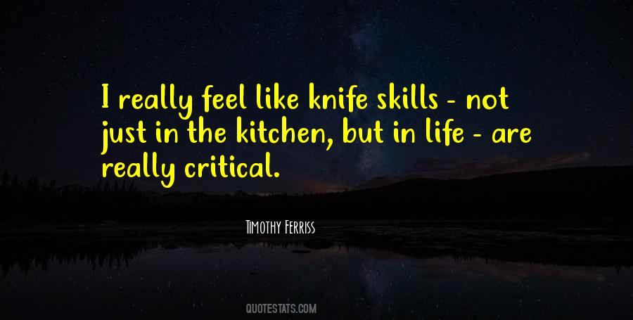 Kitchen Knife Quotes #1233101