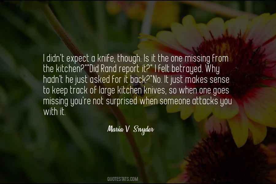 Kitchen Knife Quotes #676168