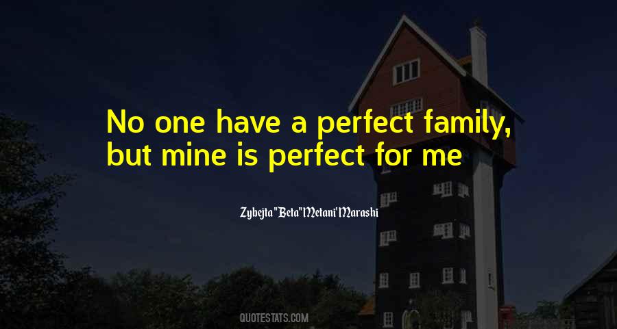 No Family Is Perfect Quotes #103395