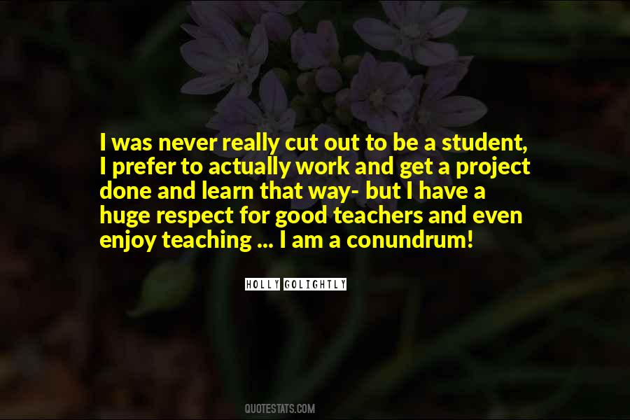 Student To Teacher Quotes #19217