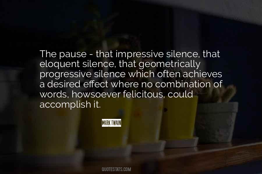 Eloquent Silence Quotes #16393