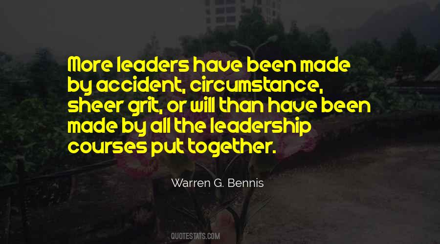 Leadership Will Quotes #711953