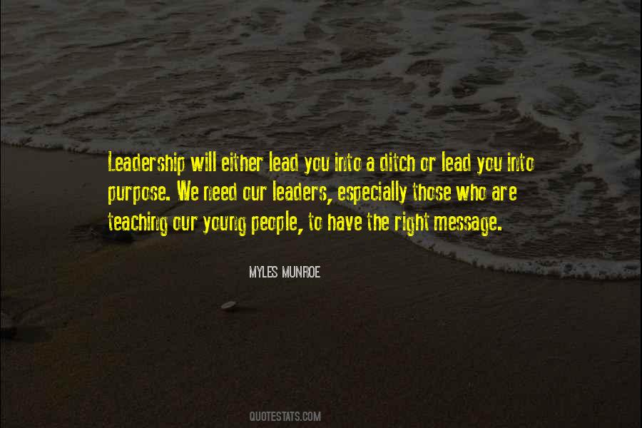 Leadership Will Quotes #953013