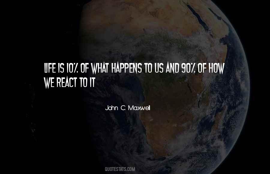 90 How You React To It Quotes #515837
