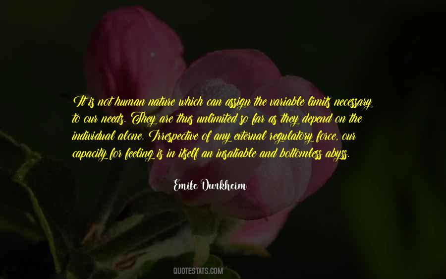 We Depend On Nature Quotes #806218