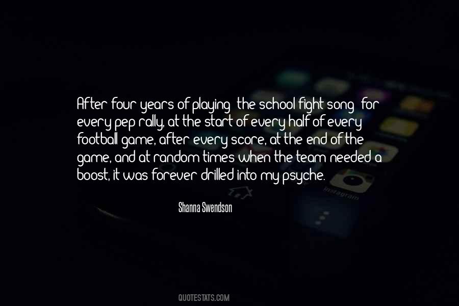 Football Team Game Quotes #1223415